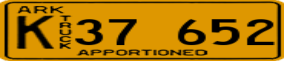Trailer License Plate